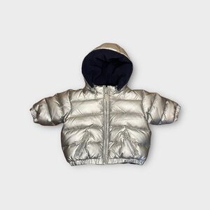 Gap Silver Reversible Puffer Jacket